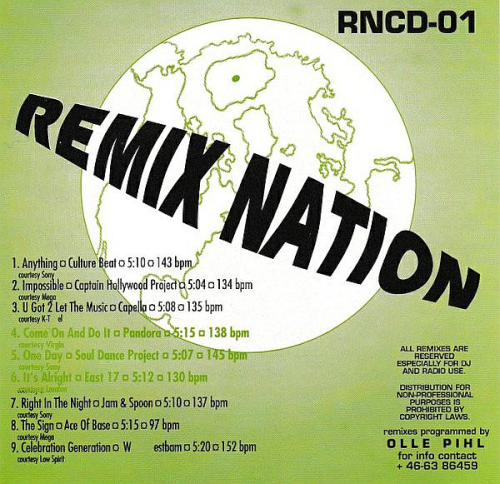 Remix Nation Volume 1 (All Remixes Were Programmed By Olle Pihl)